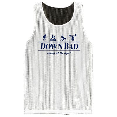 Down Bad Crying At The Gym Mesh Reversible Basketball Jersey Tank