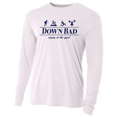 Down Bad Crying At The Gym Cooling Performance Long Sleeve Crew