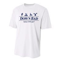 Down Bad Crying At The Gym Performance Sprint T-Shirt