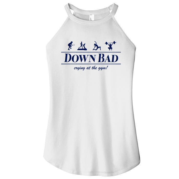 Down Bad Crying At The Gym Women's Perfect Tri Rocker Tank