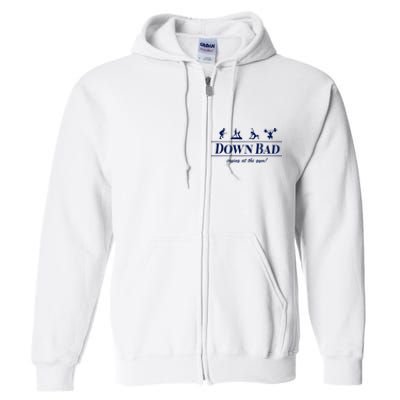 Down Bad Crying At The Gym Full Zip Hoodie