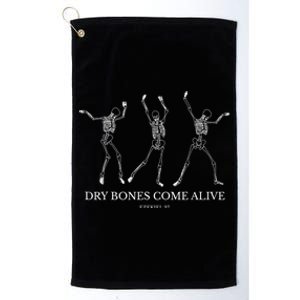 Dry Bones Come Alive Funny Skeleton Dancing Platinum Collection Golf Towel