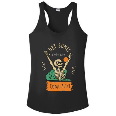 Dry Bones Come Alive Christian Halloween Ladies PosiCharge Competitor Racerback Tank