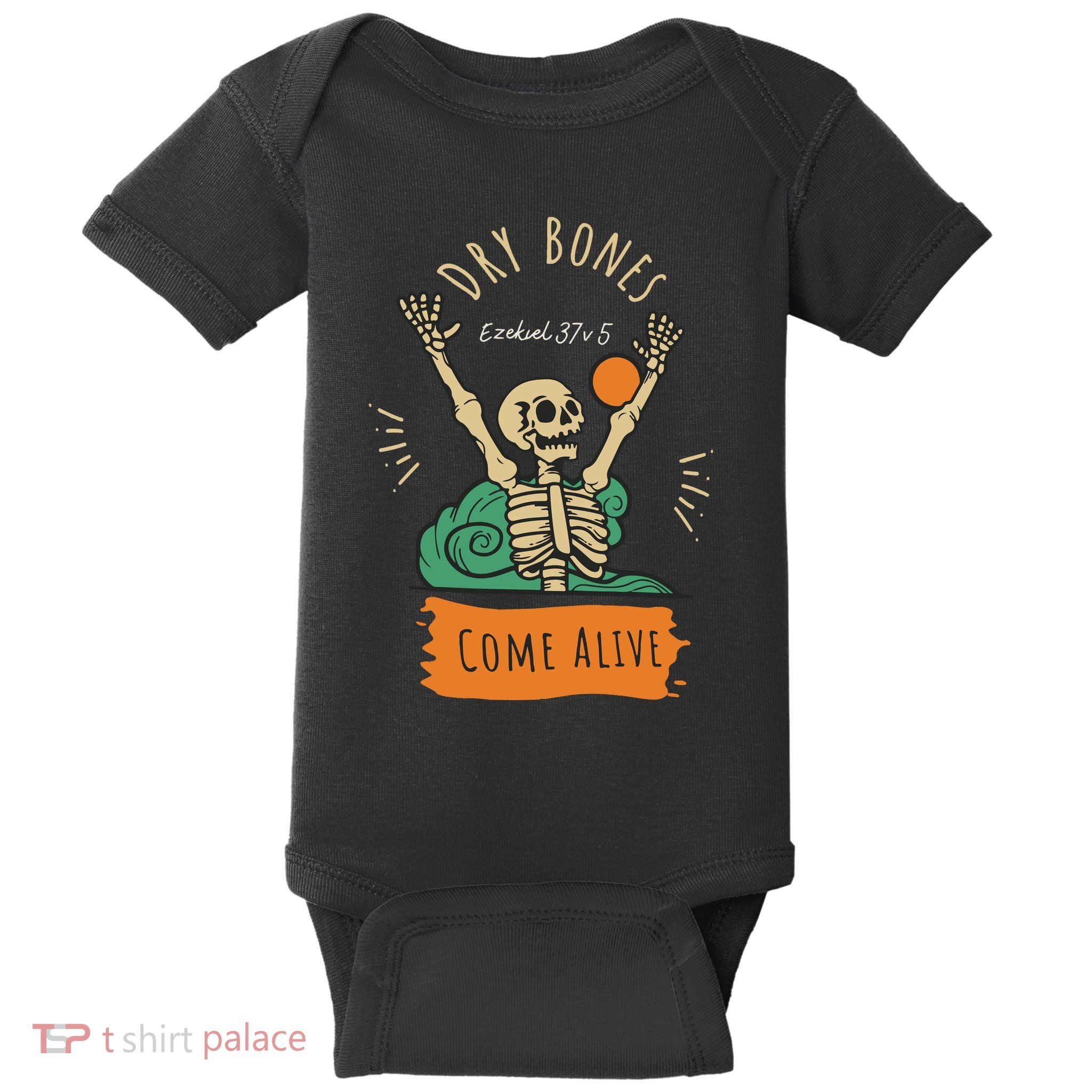 Dry Bones Come Alive Christian Halloween Baby Bodysuit
