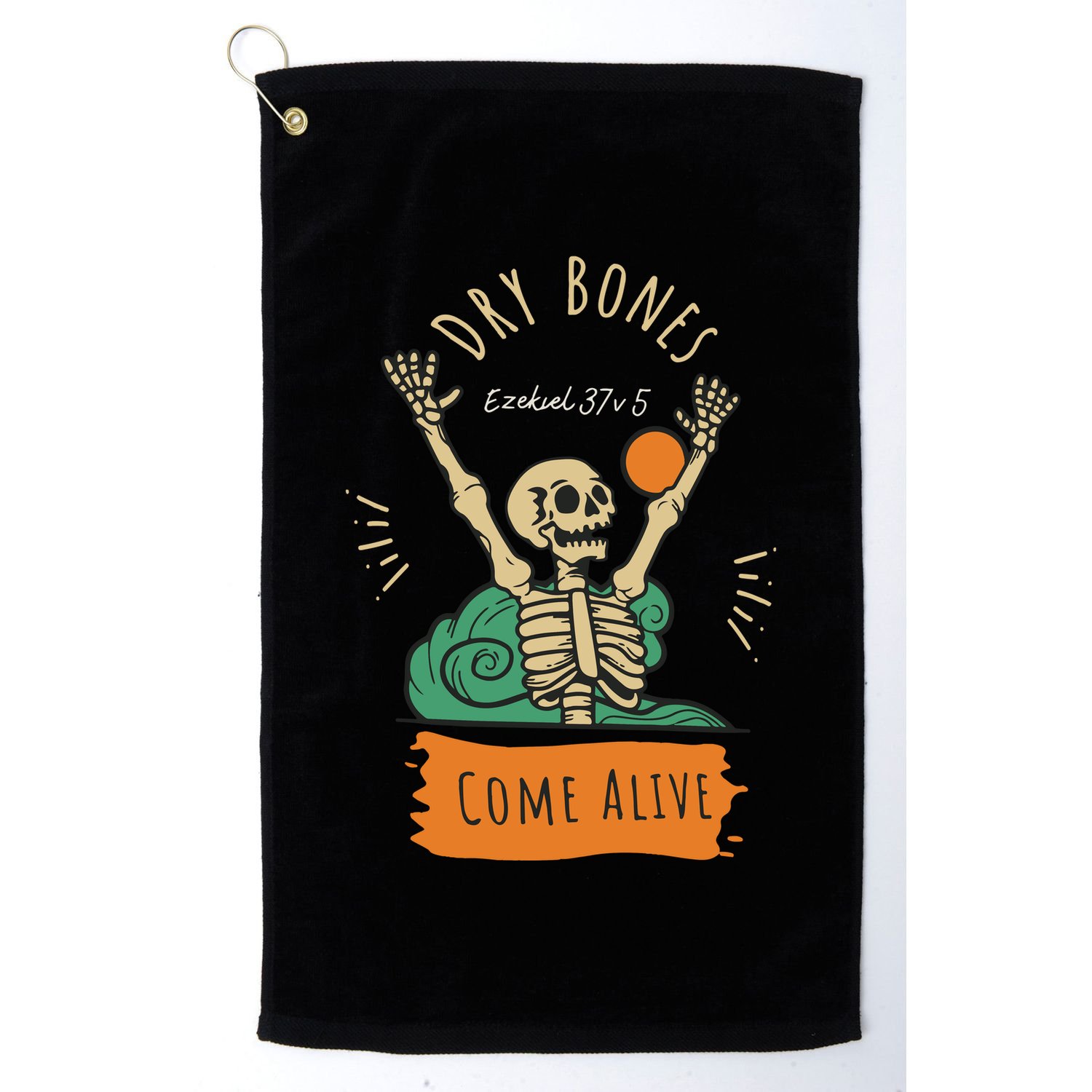 Dry Bones Come Alive Christian Halloween Golf Towel