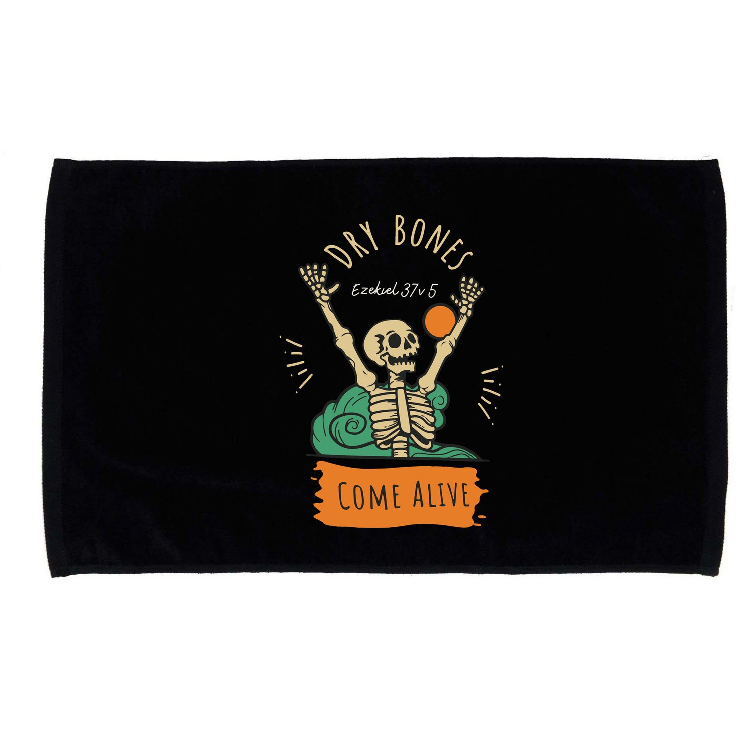 Dry Bones Come Alive Christian Halloween Microfiber Hand Towel