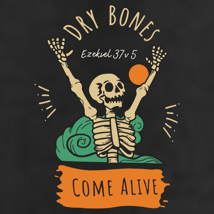 Dry Bones Come Alive Christian Halloween Microfiber Hand Towel