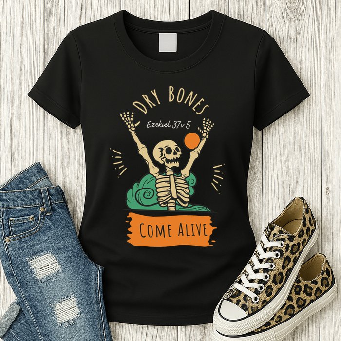 Dry Bones Come Alive Christian Halloween Womens T-Shirt