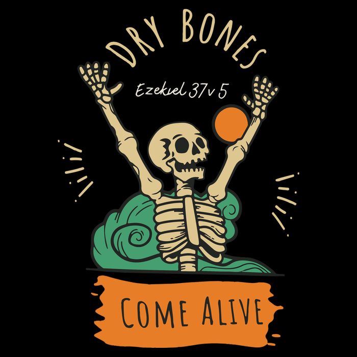 Dry Bones Come Alive Christian Halloween Womens T-Shirt
