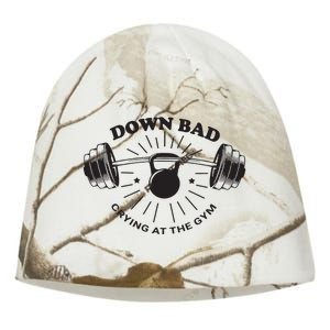 Down Bad Crying At The Gym Kati - Camo Knit Beanie