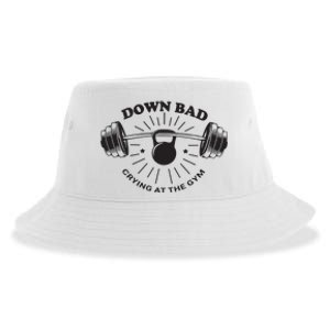 Down Bad Crying At The Gym Sustainable Bucket Hat