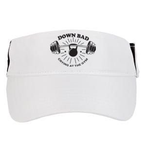 Down Bad Crying At The Gym Adult Drive Performance Visor