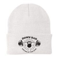 Down Bad Crying At The Gym Knit Cap Winter Beanie