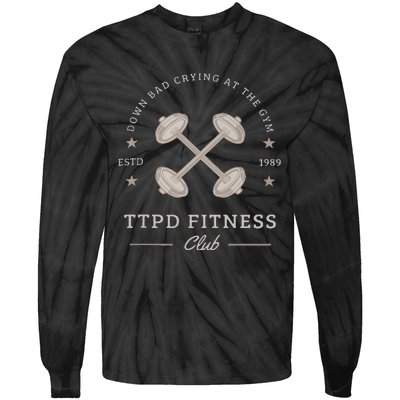 Down Bad Crying At The Gym Tie-Dye Long Sleeve Shirt