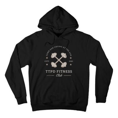 Down Bad Crying At The Gym Tall Hoodie