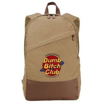 Dumb Bitch Clubb Cotton Canvas Backpack