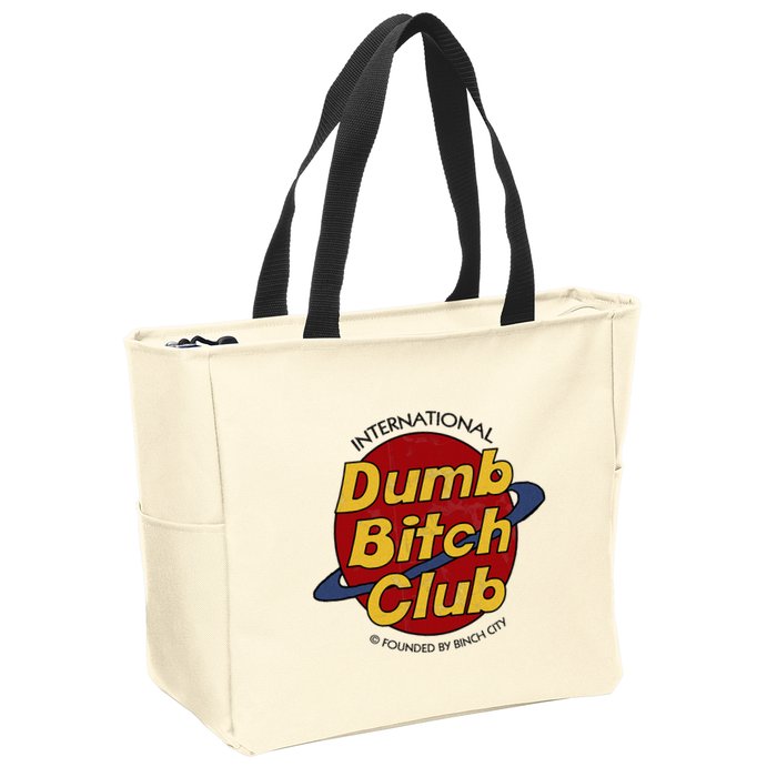 Dumb Bitch Clubb Zip Tote Bag