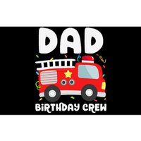 Dad Birthday Crew Fire Truck Party Firefighter Daddy Papa Bumper Sticker