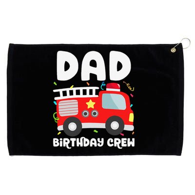 Dad Birthday Crew Fire Truck Party Firefighter Daddy Papa Grommeted Golf Towel