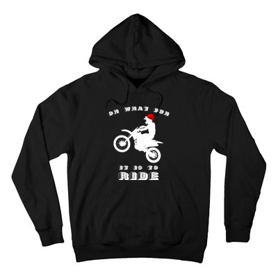 Dirt Bike Christmas Xmas Dirtbike Motocross Hoodie