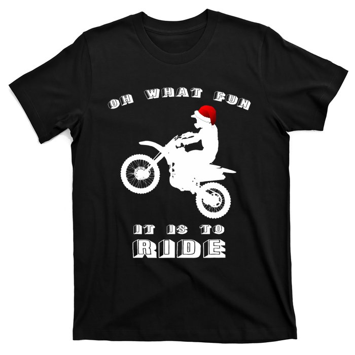 Dirt Bike Christmas Xmas Dirtbike Motocross T-Shirt