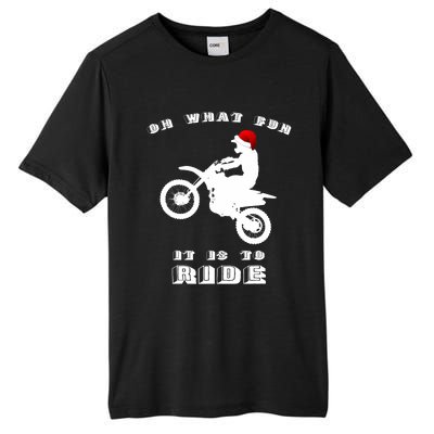 Dirt Bike Christmas Xmas Dirtbike Motocross Tall Fusion ChromaSoft Performance T-Shirt