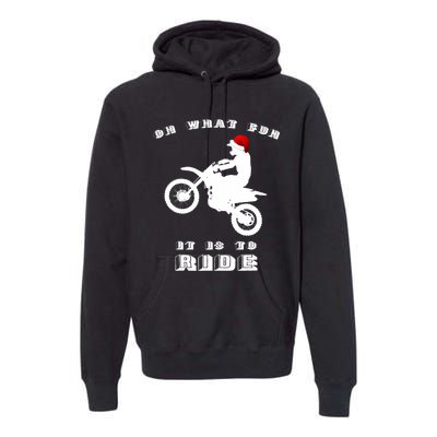 Dirt Bike Christmas Xmas Dirtbike Motocross Premium Hoodie