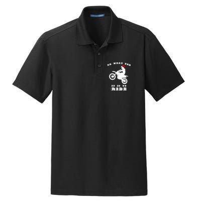 Dirt Bike Christmas Xmas Dirtbike Motocross Dry Zone Grid Polo