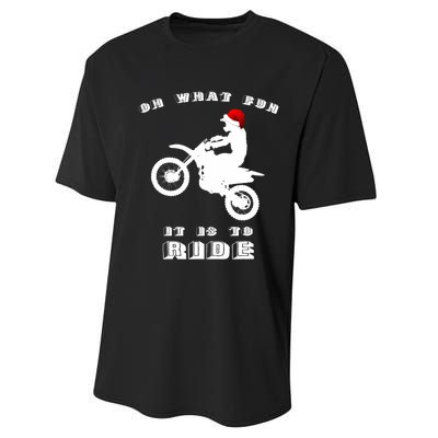 Dirt Bike Christmas Xmas Dirtbike Motocross Performance Sprint T-Shirt