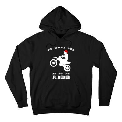 Dirt Bike Christmas Xmas Dirtbike Motocross Tall Hoodie