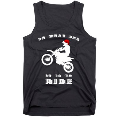 Dirt Bike Christmas Xmas Dirtbike Motocross Tank Top