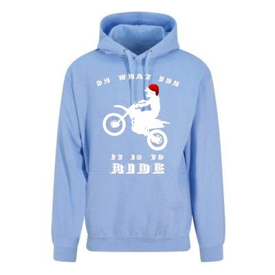 Dirt Bike Christmas Xmas Dirtbike Motocross Unisex Surf Hoodie