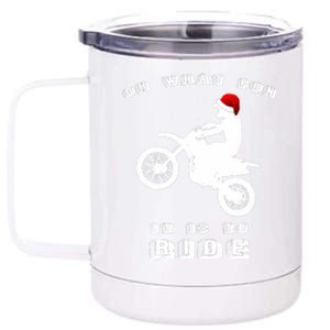 Dirt Bike Christmas Xmas Dirtbike Motocross 12 oz Stainless Steel Tumbler Cup