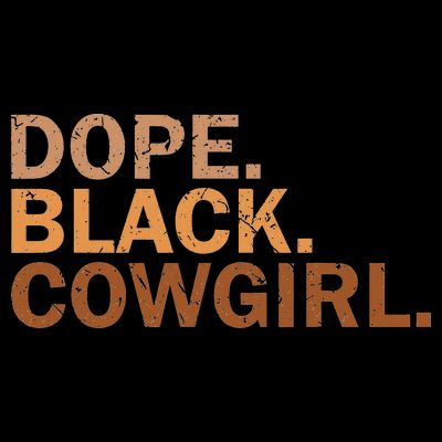 Dope Black Cowgirl Melanin Black African Rodeo Cowgirl T-Shirt