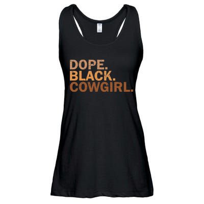 Dope Black Cowgirl Melanin Black African Rodeo Cowgirl Ladies Essential Flowy Tank