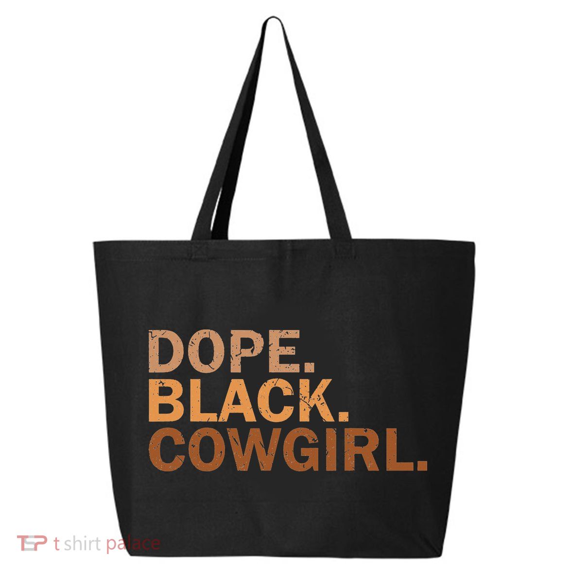 Dope Black Cowgirl Melanin Black African Rodeo Cowgirl 25L Jumbo Tote