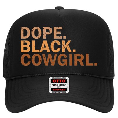 Dope Black Cowgirl Melanin Black African Rodeo Cowgirl Trucker Hat