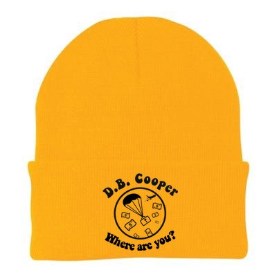 D B Cooper Where Are You Classic Knit Cap Winter Beanie