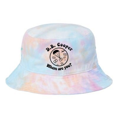 D B Cooper Where Are You Classic Tie Dye Newport Bucket Hat