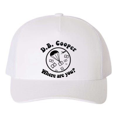 D B Cooper Where Are You Classic Yupoong Adult 5-Panel Trucker Hat