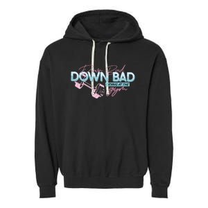 Down Bad Cryin At The Gym Garment-Dyed Fleece Hoodie