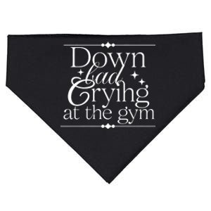 Down Bad Crying At The Gym USA-Made Doggie Bandana