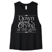 Down Bad Crying At The Gym Women's Racerback Cropped Tank