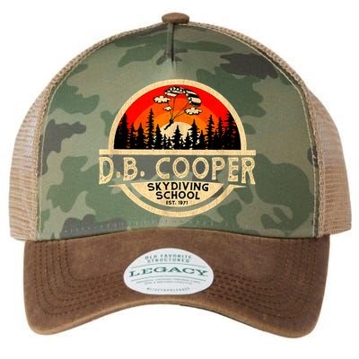 D. B. Cooper Robber Thief Parachute Skydiving School Est 1971 Retro Vintage Legacy Tie Dye Trucker Hat