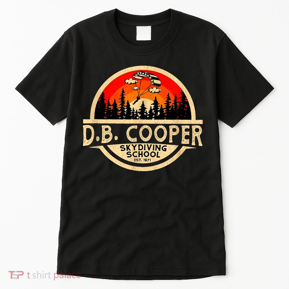 D. B. Cooper Robber Thief Parachute Skydiving School Est 1971 Retro Vintage Tall T-Shirt
