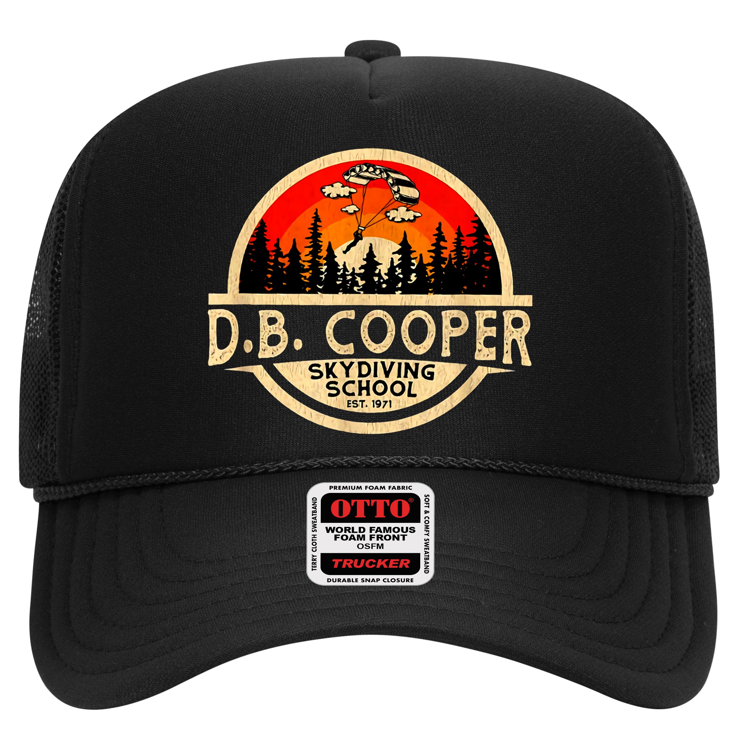 D. B. Cooper Robber Thief Parachute Skydiving School Est 1971 Retro Vintage Hat
