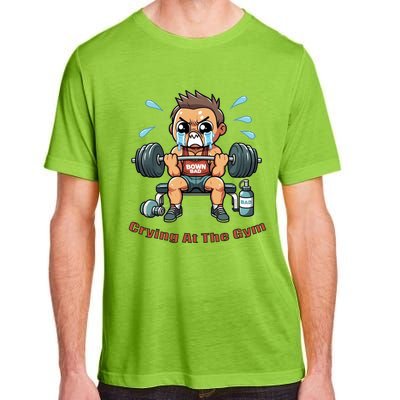 Down Bad Crying At The Gym Great Gift Adult ChromaSoft Performance T-Shirt