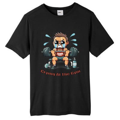 Down Bad Crying At The Gym Great Gift Tall Fusion ChromaSoft Performance T-Shirt