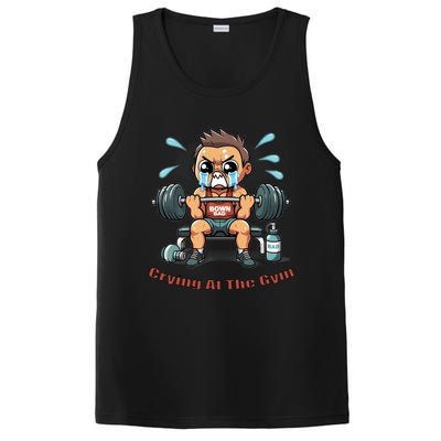 Down Bad Crying At The Gym Great Gift PosiCharge Competitor Tank