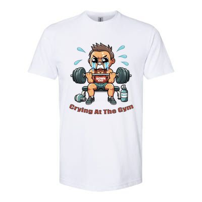 Down Bad Crying At The Gym Great Gift Softstyle CVC T-Shirt